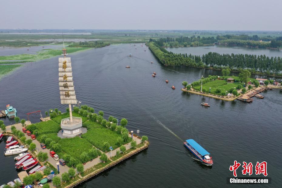 航拍华北明珠白洋淀2