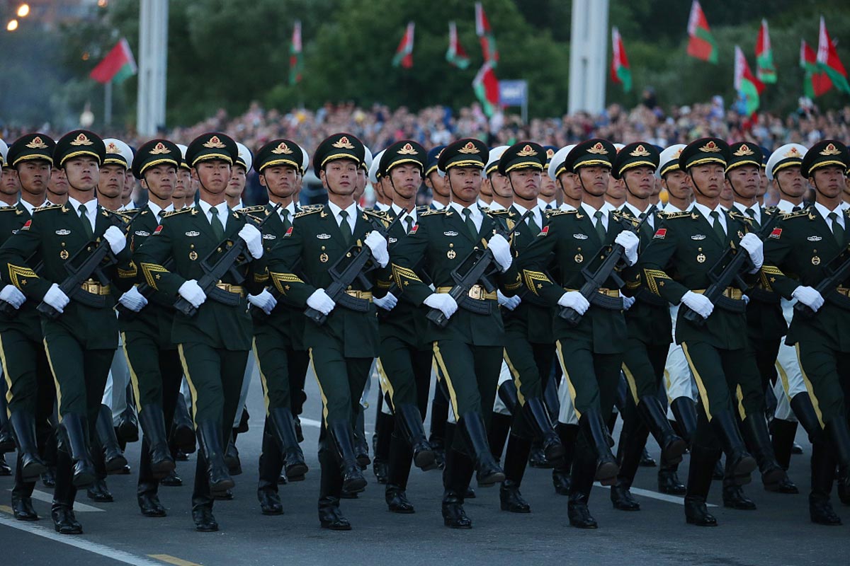 当地时间2019年7月3日,白俄罗斯举行阅兵式庆祝独立日暨二战中从德国