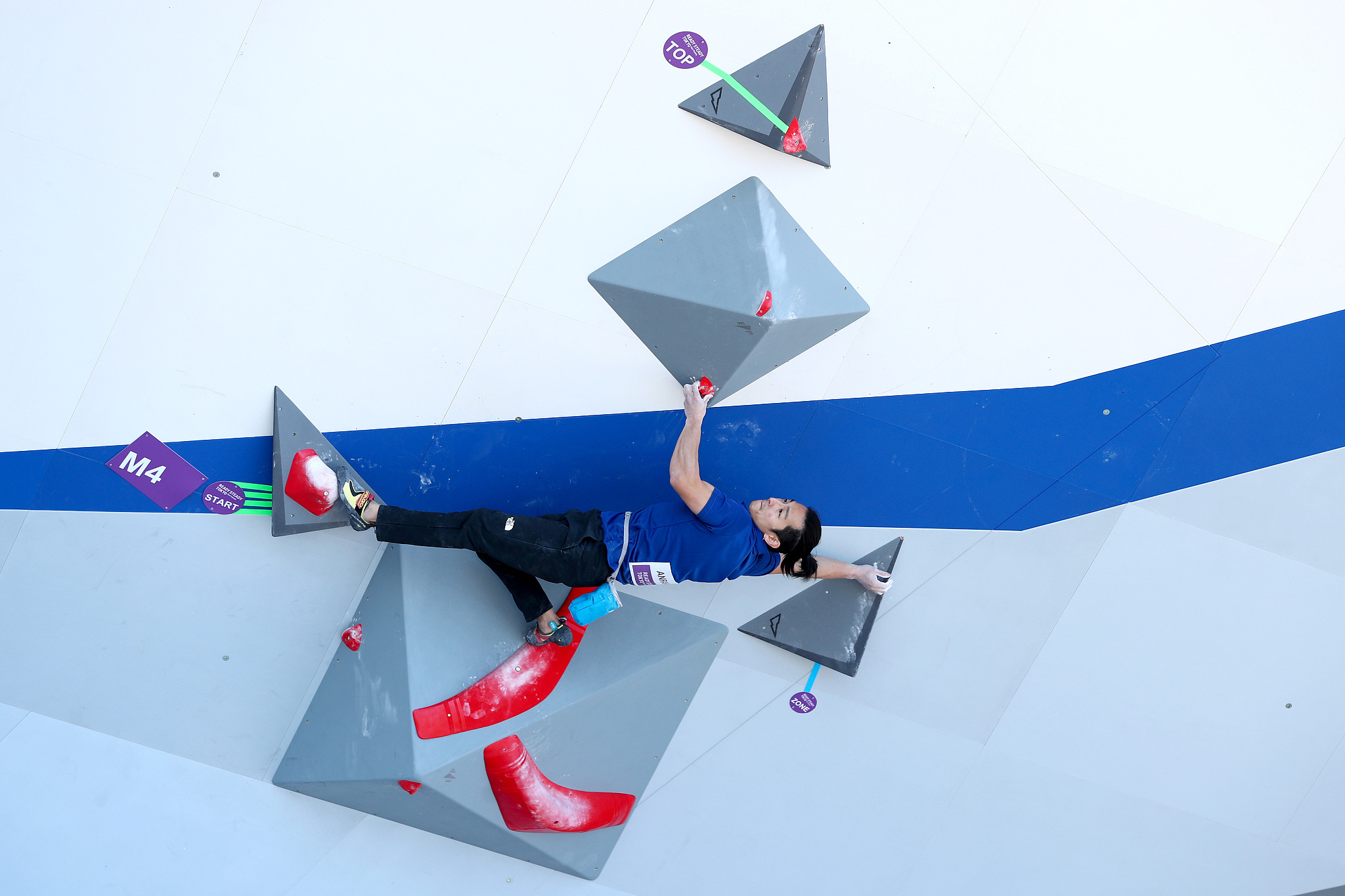 图2020东京奥运会前瞻攀岩项目举行测试赛