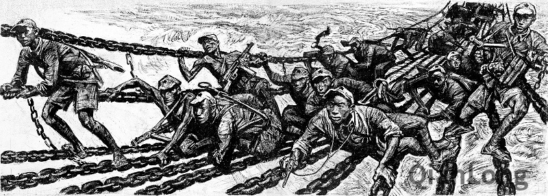 沈尧伊 飞夺泸定桥540-541 58cmx120cm 1988-1993_conew1