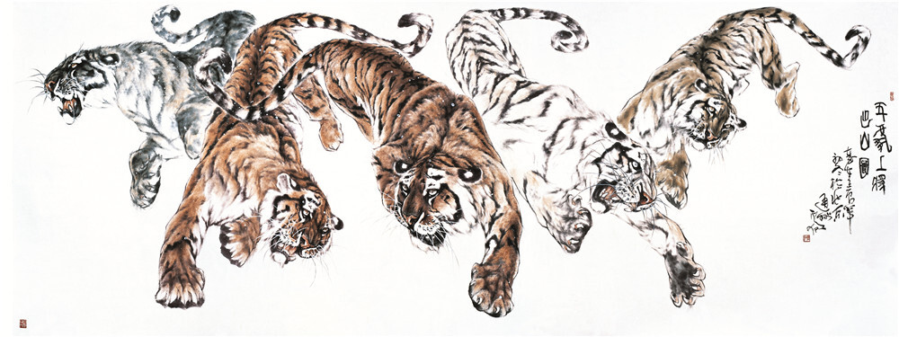 虎年画虎画家卢加作品赏析