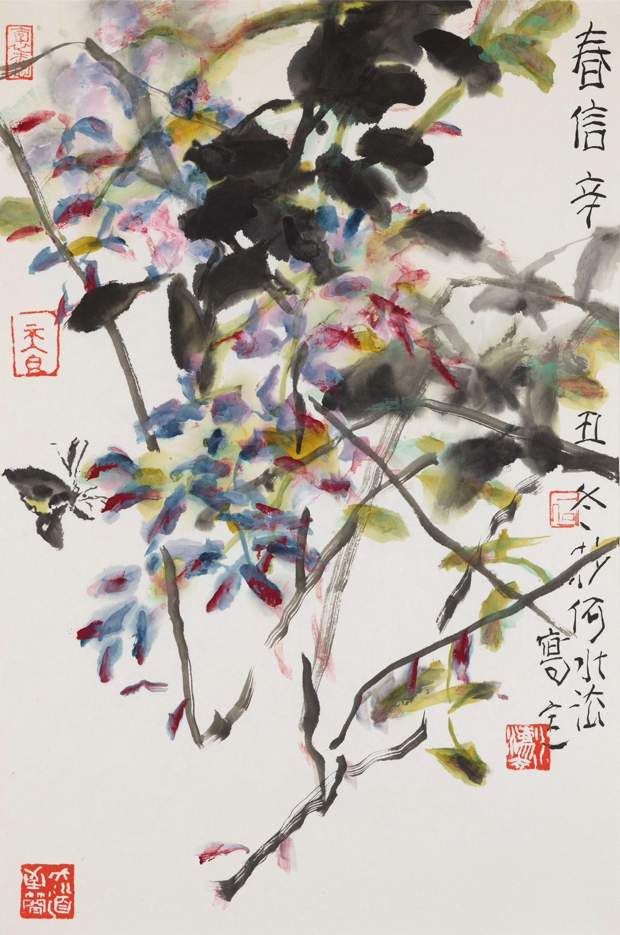 何水法花鸟画新作亮相北京正山堂书画院