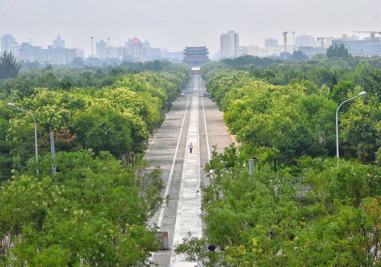 北京南中轴线御道景观提升东城段向市民开放