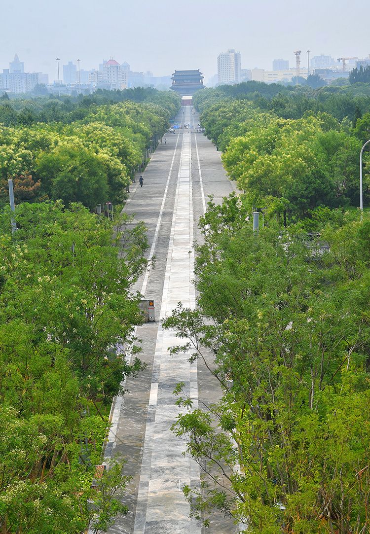 北京南中轴线御道景观提升东城段向市民开放
