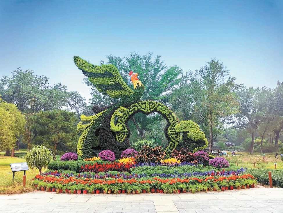 北京市市属公园22组花坛大美亮相