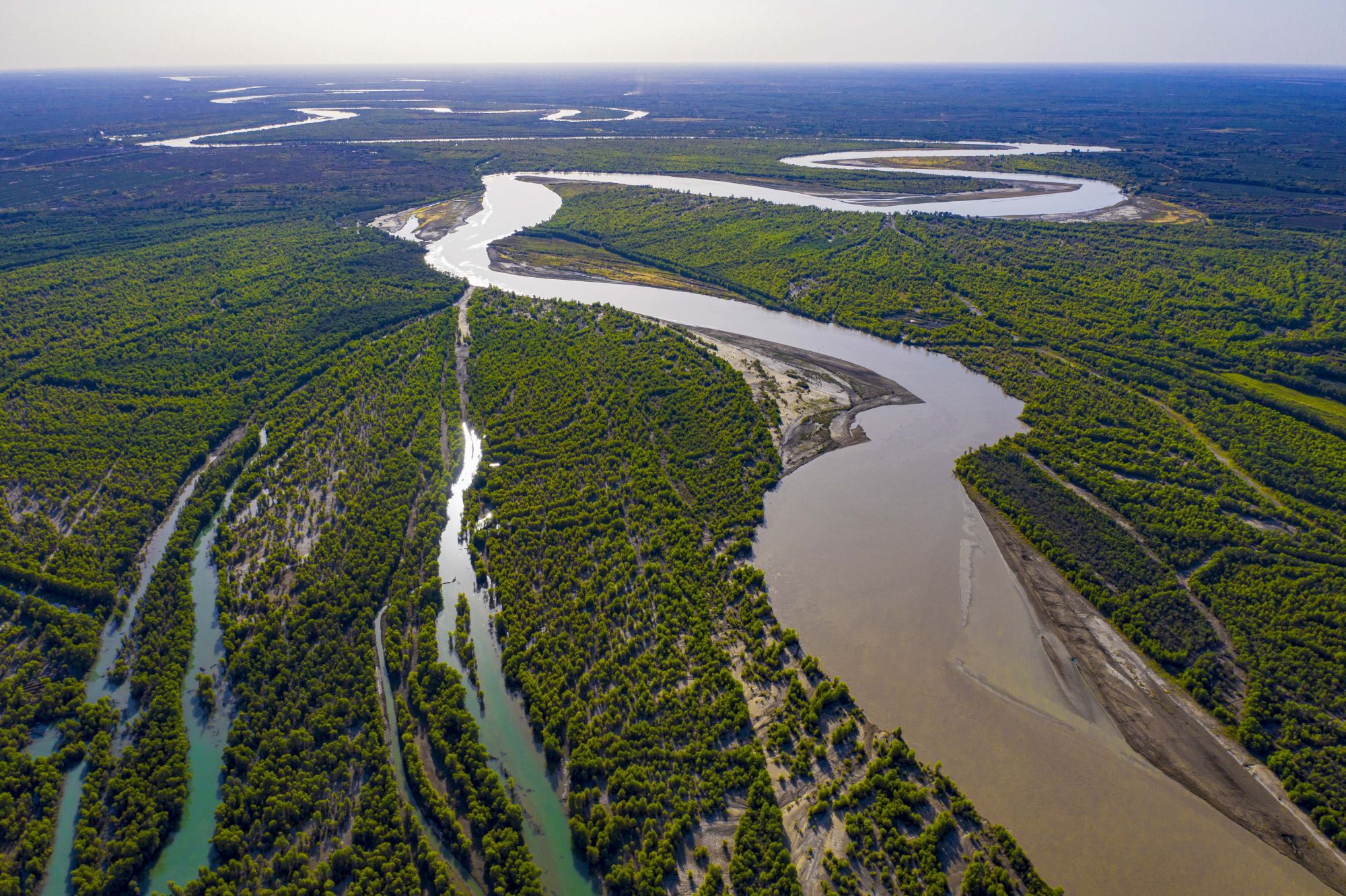 新华全媒江河奔腾看中国塔里木河沙漠中的绿色走廊