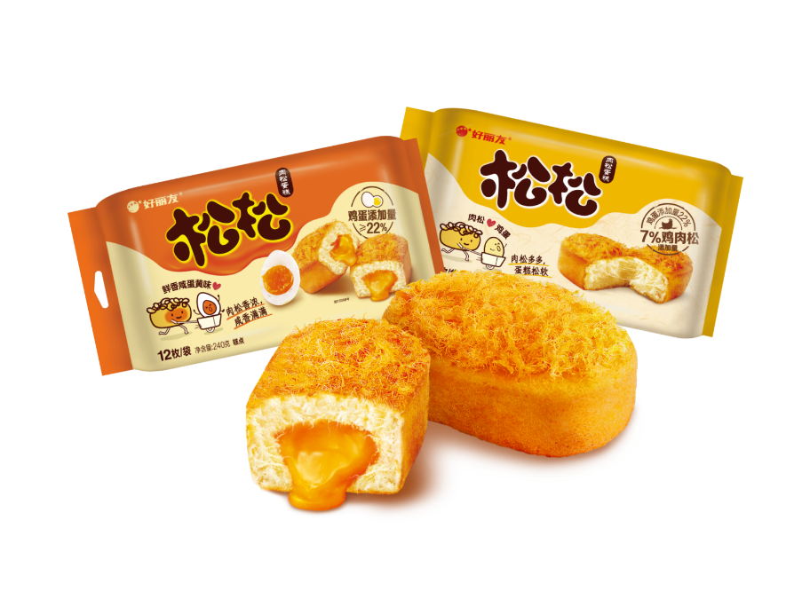 好丽友旗下松松肉松蛋糕推出鲜香咸蛋黄味新品