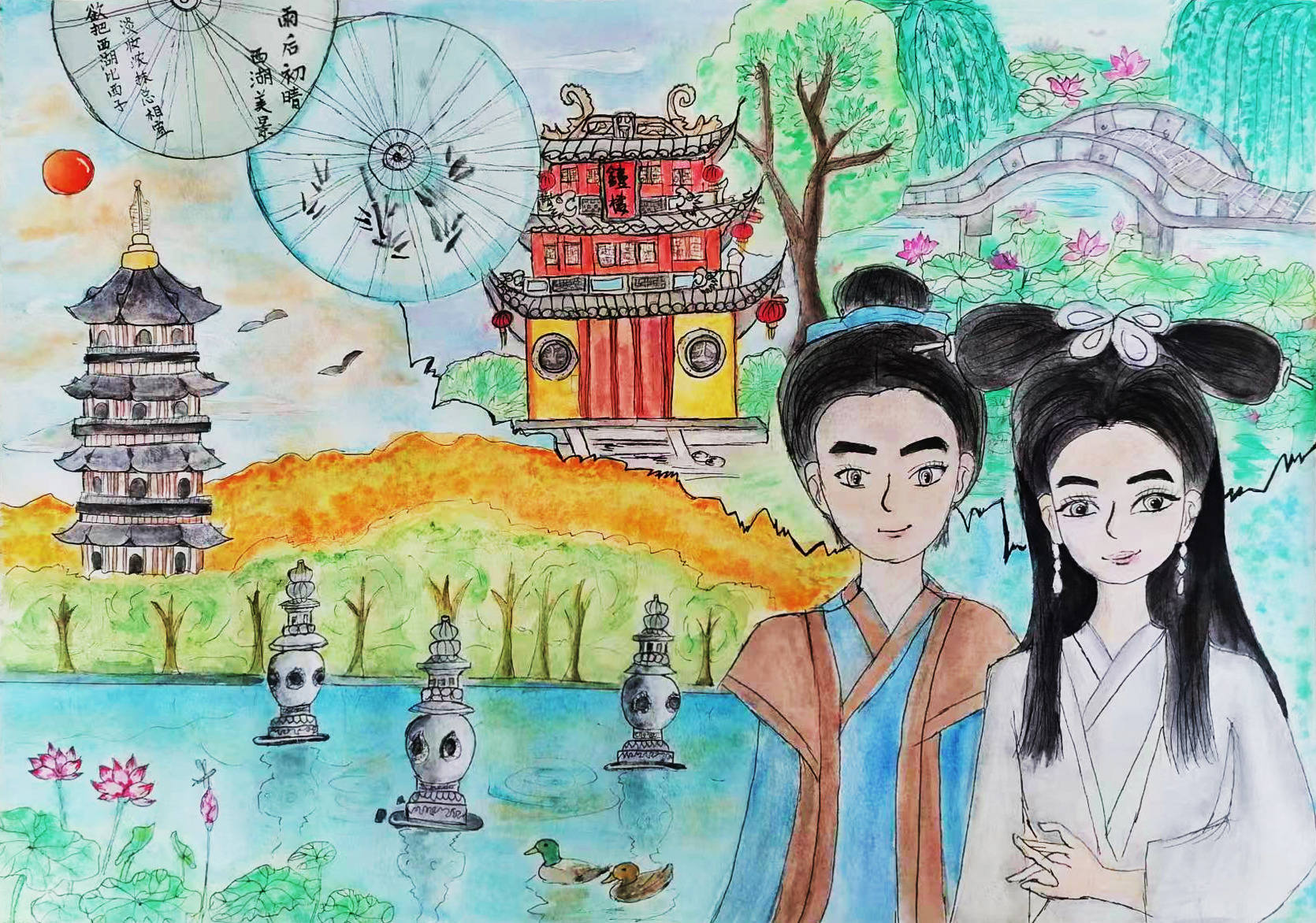 房嘉硕-西湖三月