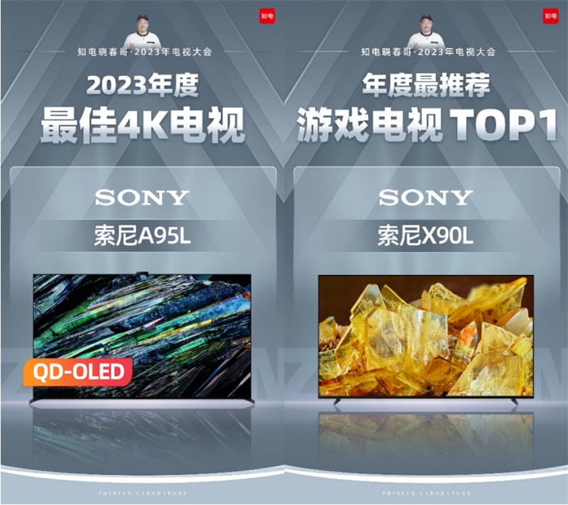 名至实归、索尼获知电大会年度最佳4K电视最推荐游戏电视(图1)
