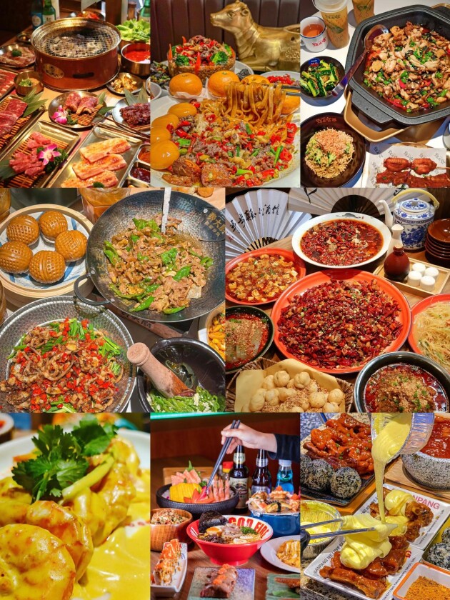 中国美食看长沙,长沙美食看万家丽,15w平方米全球最大地铁美食城,连吃