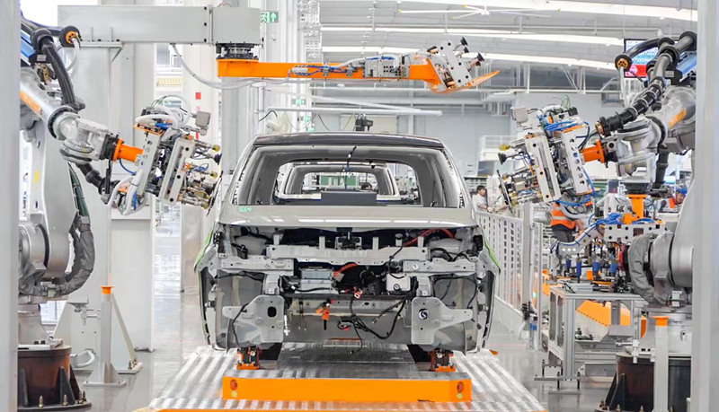 上汽通用五菱的岛式精益智造工厂。覃科摄