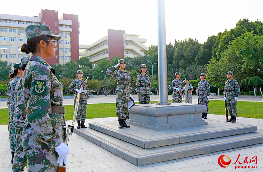 南开大学&ldquo;铭记历史 勿忘九一八&rdquo;主题活动现场。人民网记者 崔新耀摄