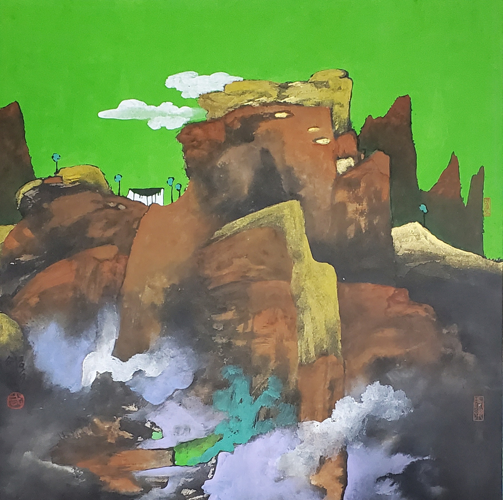 何永忠:浅谈武剑飞重彩山水 感受写意重彩之美