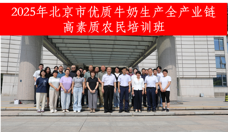 近日，一场聚焦“优质牛奶生产”的“精英特训营” 在北京火力全开。由北京市农业农村局人才工作处指导、北京市畜牧总站主办的“2025北京市优质牛奶生产全产业链高素质农民培训班”，带着50位来自15个区的奶业“实干家”集体“充电”，用3天时间完成了一场从“养牛经验派”到“乳企科技流”的华丽转身，为本市奶业产业链加装新引擎！