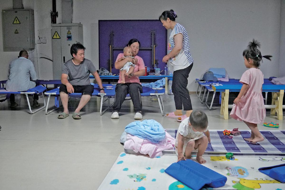 安置点有一间“母婴室”