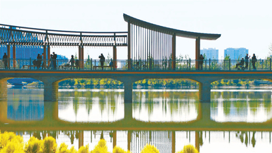 北京玉河湿地公园开园迎客