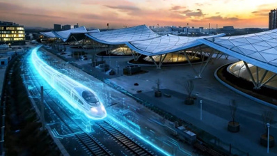 一镜到底！全息投影北京八大火车站！