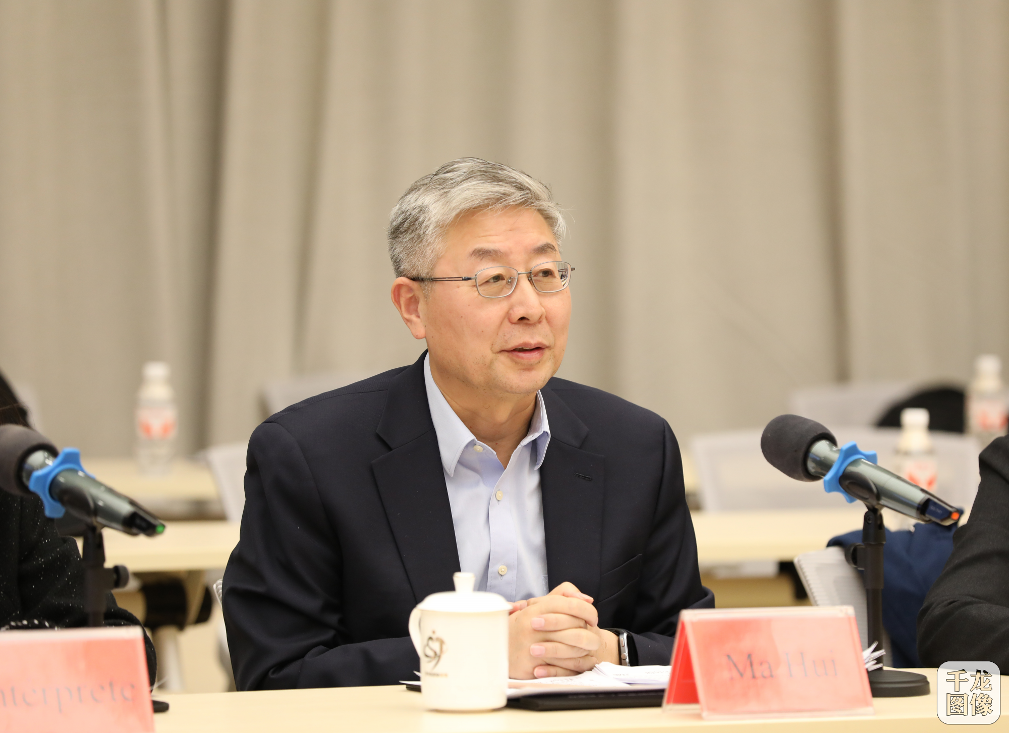 中共中央对外联络部副部长马辉 千龙网记者 桂强摄