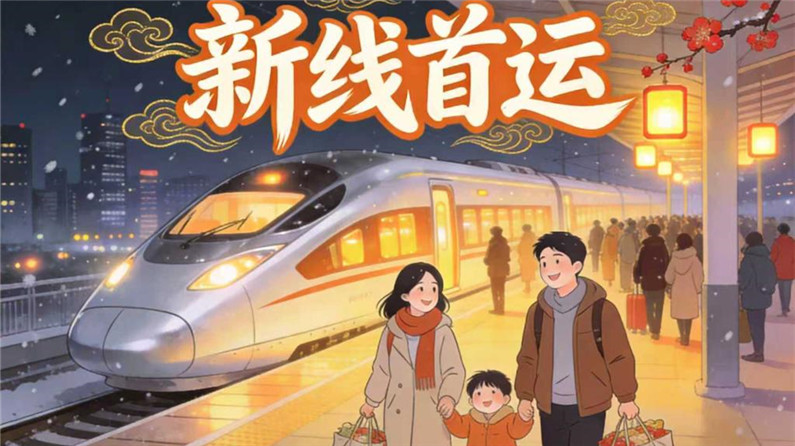 新线首运丨新动车的首个春运，他们在背后守护