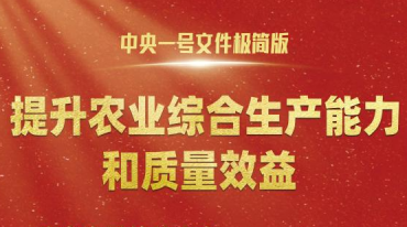 中央一号文件，极简版来了！