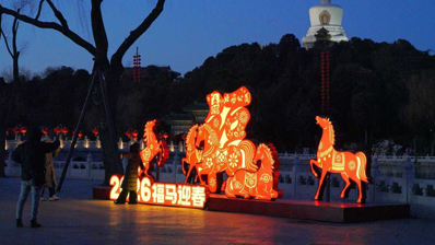 赏花、玩雪、看展 马年新春游园会启幕