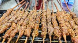网红大肉串实为鸭肉加羊油 批发仅4.5元