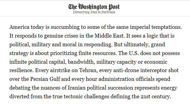 全球媒体聚焦 | 美媒：&ldquo;伊朗是帝国的陷阱，美国直接走了进去&rdquo;_fororder_3