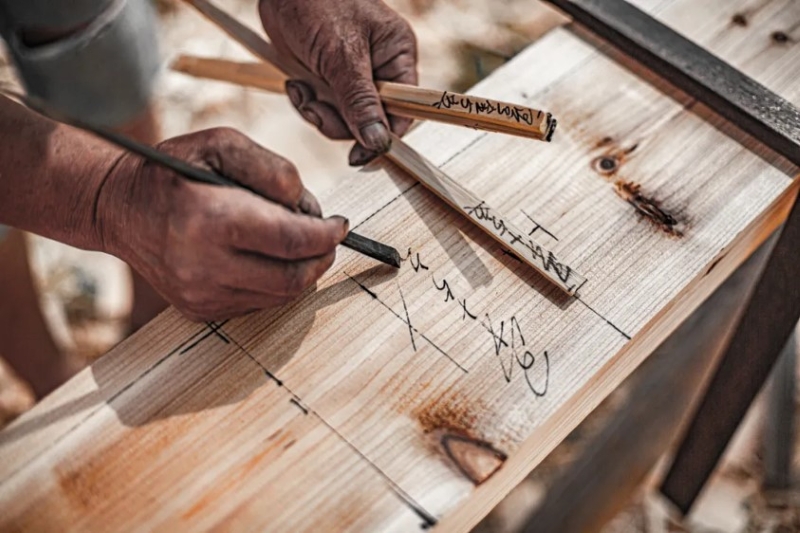 侗族木构建筑营造技艺掌墨师。国家文物局供图