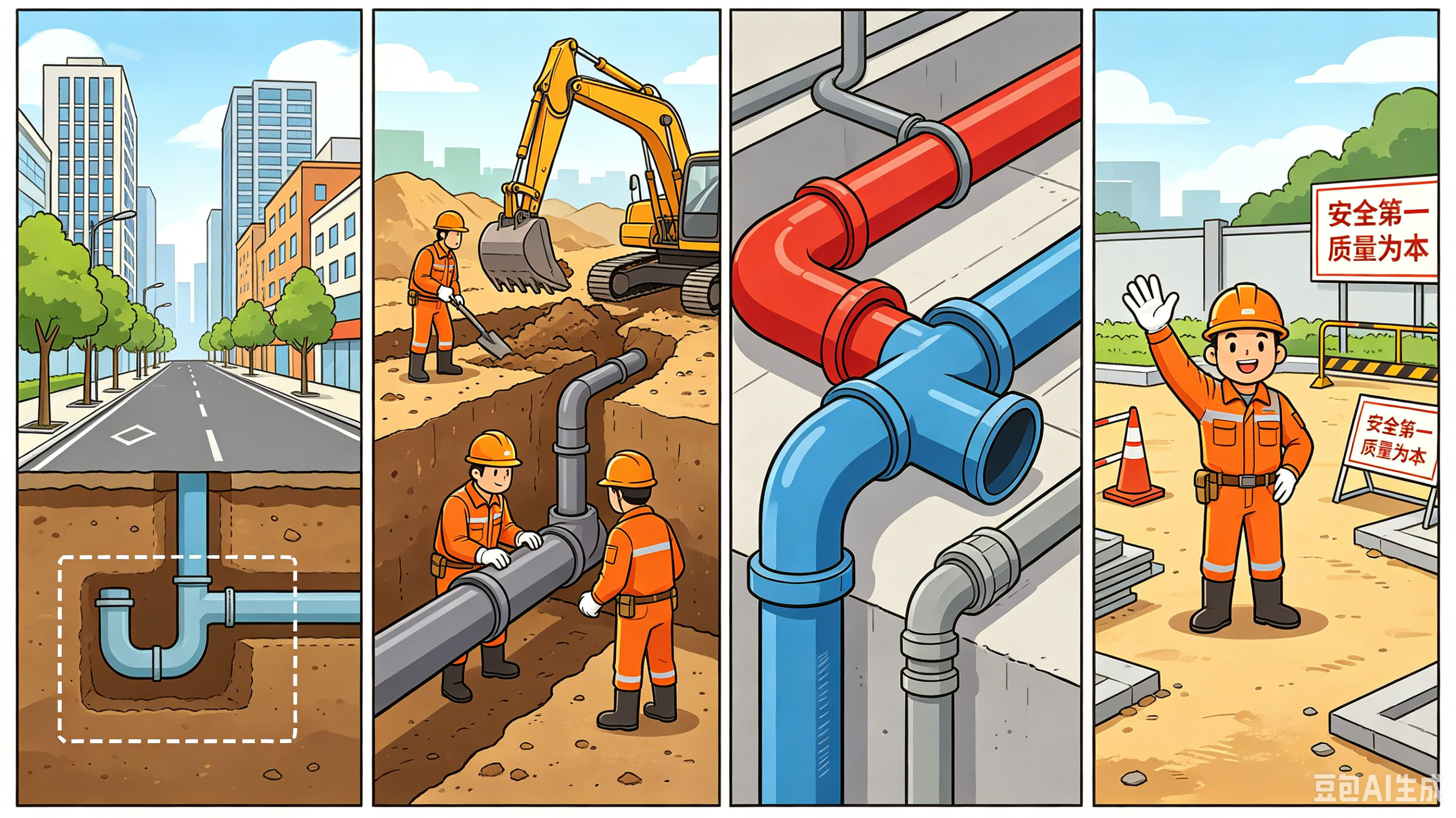 城市地下管网建设漫画.png