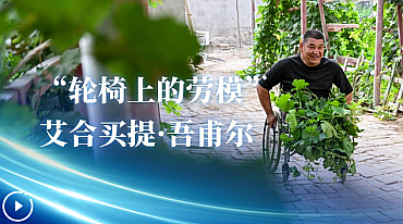 “轮椅上的劳模”艾合买提·吾甫尔