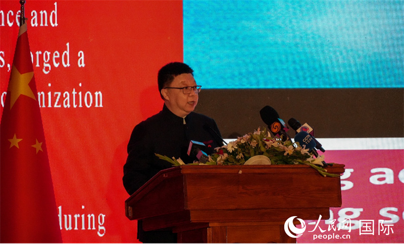 魏晓东致辞。人民网记者 李明摄
